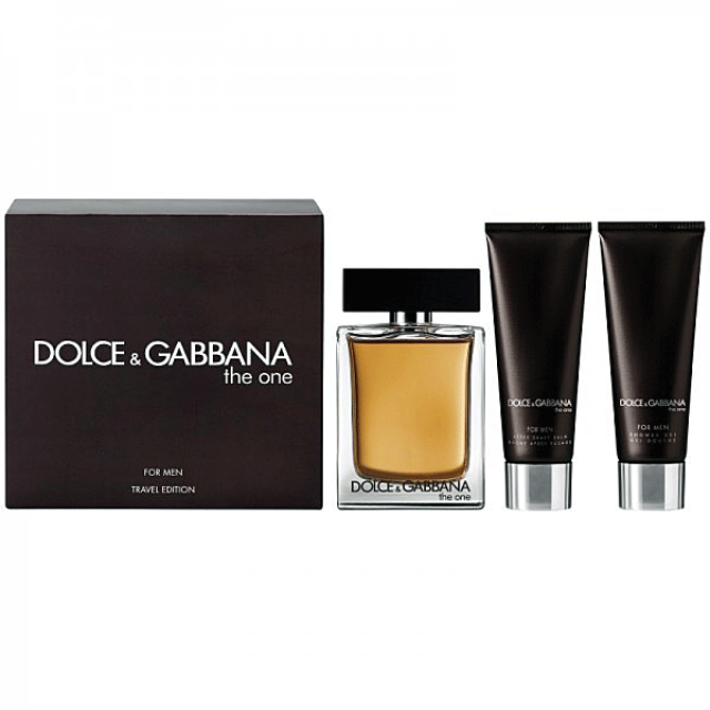 DOLCE & GABBANA The One Pour Homme SET: EDT 100ml + aftershave balm 50ml + shower gel 50ml